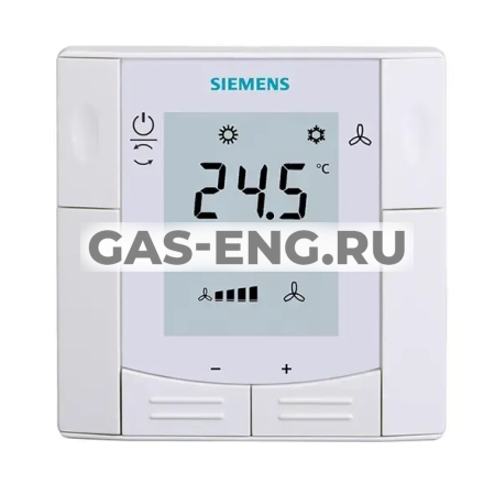 Комнатный термостат RDF300.02 с дисплеем для четырехтрубных фанкойлов, Siemens купить в интернет-магазине промышленного оборудования в Санкт-Петербурге