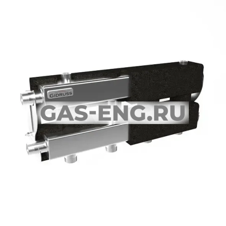 Модульный нержавеющий коллектор отопления с термоизоляцией MKSS-60.EPP, Gidruss купить в интернет-магазине промышленного оборудования в Санкт-Петербурге