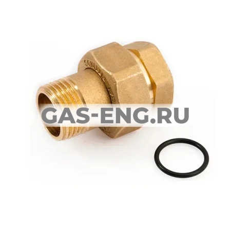 Разъемное соединение прямое с уплотнением ВР/НР латунное, General Fittings купить в интернет-магазине промышленного оборудования в Санкт-Петербурге