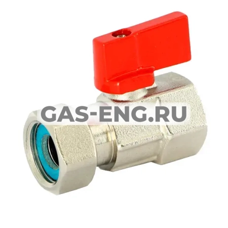 Шаровой кран латунный мини, с накидной гайкой, Uni-Fitt купить в интернет-магазине промышленного оборудования в Санкт-Петербурге