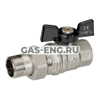 Шаровой латунный кран ВР-НР полнопроходной, со сгоном, Ду 15-32 Ру 40-64, Bugatti серии 322 Oregon купить в интернет-магазине промышленного оборудования в Санкт-Петербурге Шаровой латунный кран ВР-НР полнопроходной, со сгоном, Ду 15-32 Ру 40-64, Bugatti серии 322 Oregon купить в интернет-магазине промышленного оборудования в Санкт-Петербурге