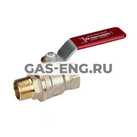 Шаровой латунный кран ВР-НР полнопроходной, ручка-рычаг, Ду 15-50 Ру 35-42, Giacomini DADO R914L купить в интернет-магазине промышленного оборудования в Санкт-Петербурге