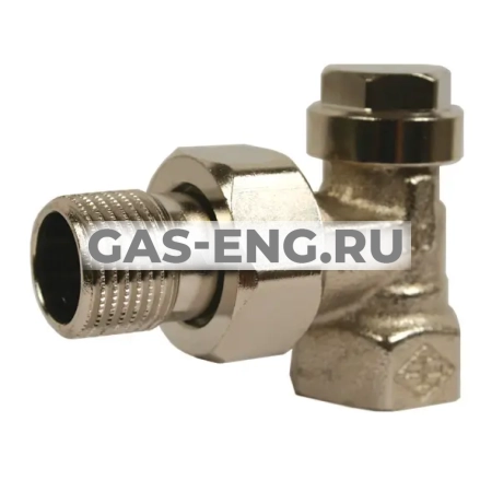 Запорный (отсечной) клапан Regulux, угловой, Heimeier купить в интернет-магазине промышленного оборудования в Санкт-Петербурге