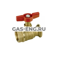 Шаровой кран латунный ВР, с выводом для насоса, ручка-бабочка, R285, Giacomini купить в интернет-магазине промышленного оборудования в Санкт-Петербурге