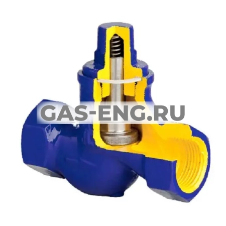 Обратный клапан резьбовой чугунный, фигура 277А, Zetkama купить в интернет-магазине промышленного оборудования в Санкт-Петербурге