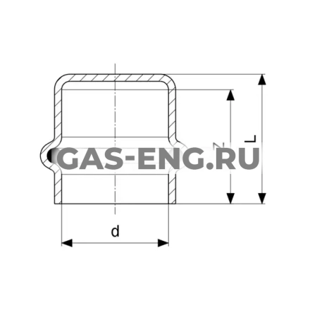Заглушка Profipress с SC-Contur, модель 2456, Viega купить в интернет-магазине промышленного оборудования в Санкт-Петербурге