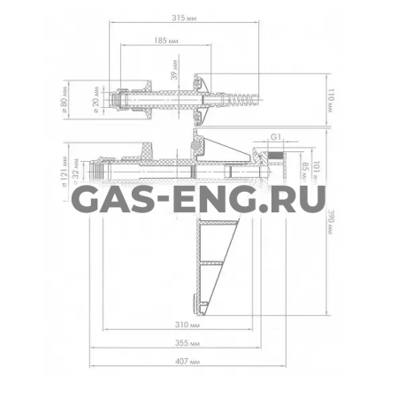 Адаптер колодезный «АК», Джилекс купить в интернет-магазине промышленного оборудования в Санкт-Петербурге