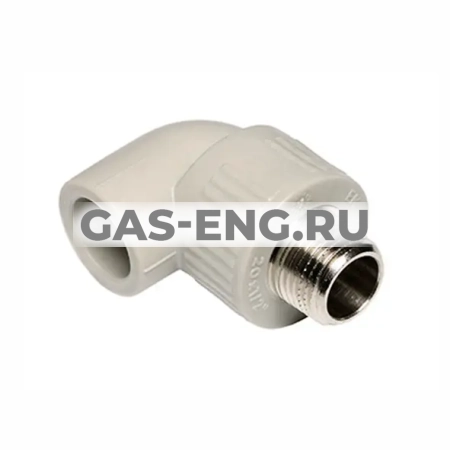 Угольник PPR 90° комбинированный с наружной резьбой, Wavin Ekoplastik купить в интернет-магазине промышленного оборудования в Санкт-Петербурге Угольник PPR 90° комбинированный с наружной резьбой, Wavin Ekoplastik купить в интернет-магазине промышленного оборудования в Санкт-Петербурге