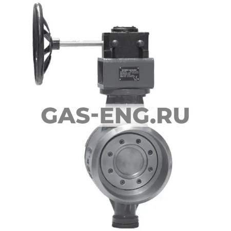 Дисковый поворотный затвор сварной, тип 161.152, с редуктором, Broen купить в интернет-магазине промышленного оборудования в Санкт-Петербурге