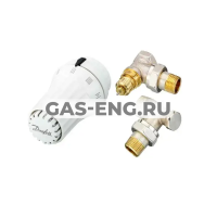 Комплект радиаторного терморегулятора RAE, RA-FN, RLV-S угловой, Danfoss купить в интернет-магазине промышленного оборудования в Санкт-Петербурге