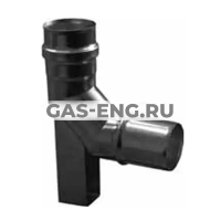 Колено 87° для дымохода с опорной ножкой, Jeremias EWEC.6C0000.057 купить в интернет-магазине промышленного оборудования в Санкт-Петербурге