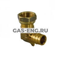 Угольник Q&E латунный с накидной гайкой, Uponor PE-Xa купить в интернет-магазине промышленного оборудования в Санкт-Петербурге
