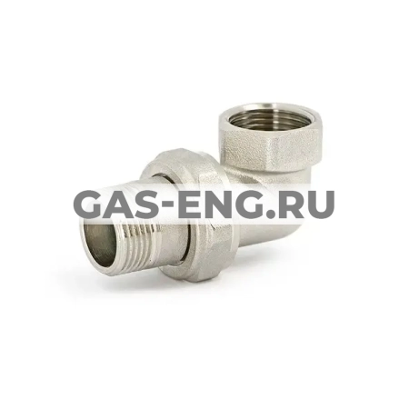 Разъемное соединение угловое НР-ВР с прокладкой O-RING никелированное, Uni-Fitt купить в интернет-магазине промышленного оборудования в Санкт-Петербурге