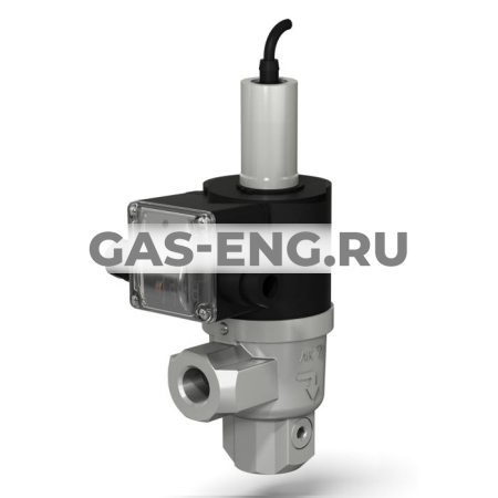 Клапаны электромагнитные двухпозиционные муфтовые угловые с датчиком положения на DN 15 - 25 купить в интернет-магазине промышленного оборудования в Санкт-Петербурге