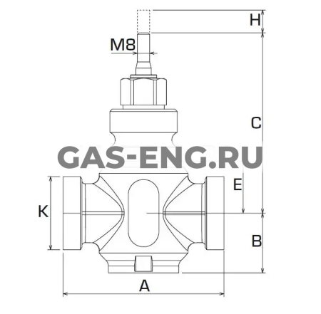 Клапан регулирующий VLE122, Esbe купить в интернет-магазине промышленного оборудования в Санкт-Петербурге