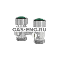 Узел нижнего подключения Simplex, Exclusive line, с конусными вставками, прямой, Flamco купить в интернет-магазине промышленного оборудования в Санкт-Петербурге