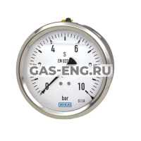 Манометр, тип 213.53, корпус - нерж. сталь, с гидрозаполнением, Wika купить в интернет-магазине промышленного оборудования в Санкт-Петербурге Манометр, тип 213.53, корпус - нерж. сталь, с гидрозаполнением, Wika купить в интернет-магазине промышленного оборудования в Санкт-Петербурге
