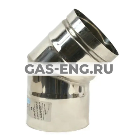 Колено 45° для дымохода, Jeremias EDW18 купить в интернет-магазине промышленного оборудования в Санкт-Петербурге