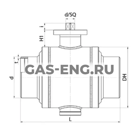 Шаровой стальной кран для газа сварка/сварка, полнопроходной, с ИСО-фланцем, Ду 100-1000 Ру 16, серия 71.112, антистатическое исполнение Broen Ballomax купить в интернет-магазине промышленного оборудования в Санкт-Петербурге