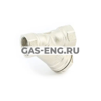 Фильтр косой ВР, латунь никелированная, Uni-Fitt купить в интернет-магазине промышленного оборудования в Санкт-Петербурге