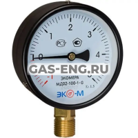 Манометр (вакуумметр) Экомера МД02-100мм, подключение снизу G 1/2", Эко-М купить в интернет-магазине промышленного оборудования в Санкт-Петербурге Манометр (вакуумметр) Экомера МД02-100мм, подключение снизу G 1/2", Эко-М купить в интернет-магазине промышленного оборудования в Санкт-Петербурге