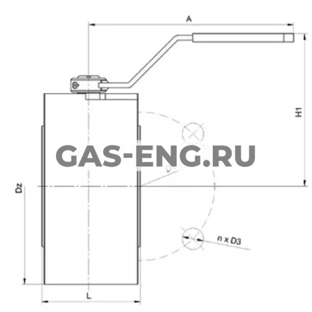 Шаровой стальной кран для газа фланец/фланец полнопроходной, с рукояткой, Ду 15-50 Ру 16, серия 70.115, Broen Ballomax купить в интернет-магазине промышленного оборудования в Санкт-Петербурге