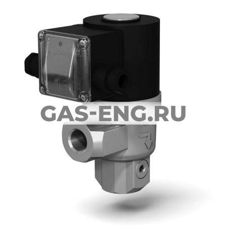 Клапаны электромагнитные двухпозиционные муфтовые угловые на DN 15 - 25 купить в интернет-магазине промышленного оборудования в Санкт-Петербурге