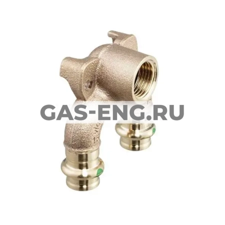 Двойная стеновая водорозетка Sanpress с SC-Contur ВР, модель 2228.7, Viega купить в интернет-магазине промышленного оборудования в Санкт-Петербурге