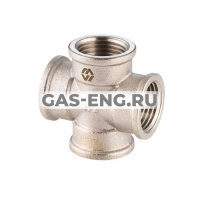 Крестовина латунная, ВР, никелированная, MVI купить в интернет-магазине промышленного оборудования в Санкт-Петербурге