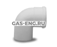 Отвод 90° алюминиевый эмалированный DN80, Baxi купить в интернет-магазине промышленного оборудования в Санкт-Петербурге