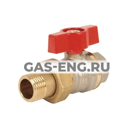 Шаровой латунный кран НР-ВР полнопроходной, со сгоном, Ду 15-32 Ру 40, Danfoss BVR-F купить в интернет-магазине промышленного оборудования в Санкт-Петербурге