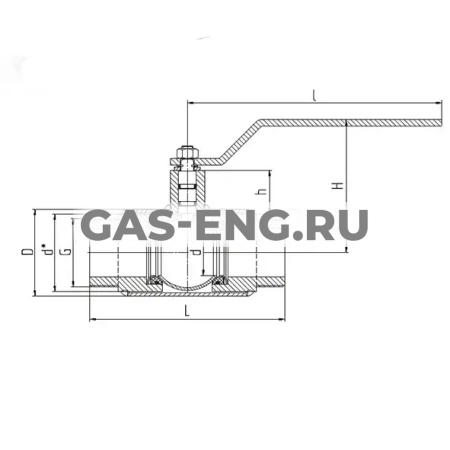 Шаровой стальной кран цапковый Energy, полнопроходной, с рукояткой, Ду 15-80, Ру 25-40, LD купить в интернет-магазине промышленного оборудования в Санкт-Петербурге