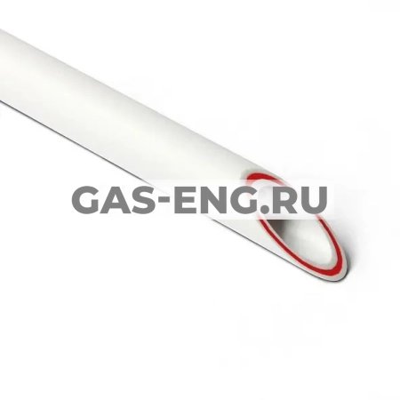 Труба PPR Rubis армированная стекловолокном (2 м) белая , Pro Aqua купить в интернет-магазине промышленного оборудования в Санкт-Петербурге