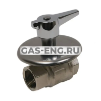 Шаровой латунный кран ВР-ВР полнопроходной, с рукояткой, для скрытого монтажа, Ду 15-25 Ру 25-30, Itap тип 138 купить в интернет-магазине промышленного оборудования в Санкт-Петербурге