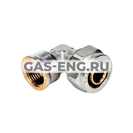 Угольник 90° обжимной латунный, ВР, Henco купить в интернет-магазине промышленного оборудования в Санкт-Петербурге