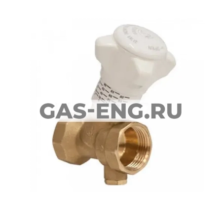 Балансировочный клапан р/р R206B-1 с дренажём, Giacomini купить в интернет-магазине промышленного оборудования в Санкт-Петербурге