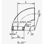 Отвод неоцинкованный крутоизогнутый стальной 90°, шовный, ТУ купить в интернет-магазине промышленного оборудования в Санкт-Петербурге